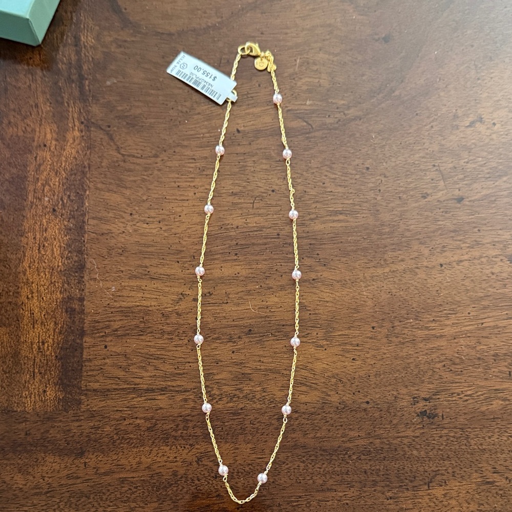 Brand new Julie Vos Pink Delicate Station Necklace